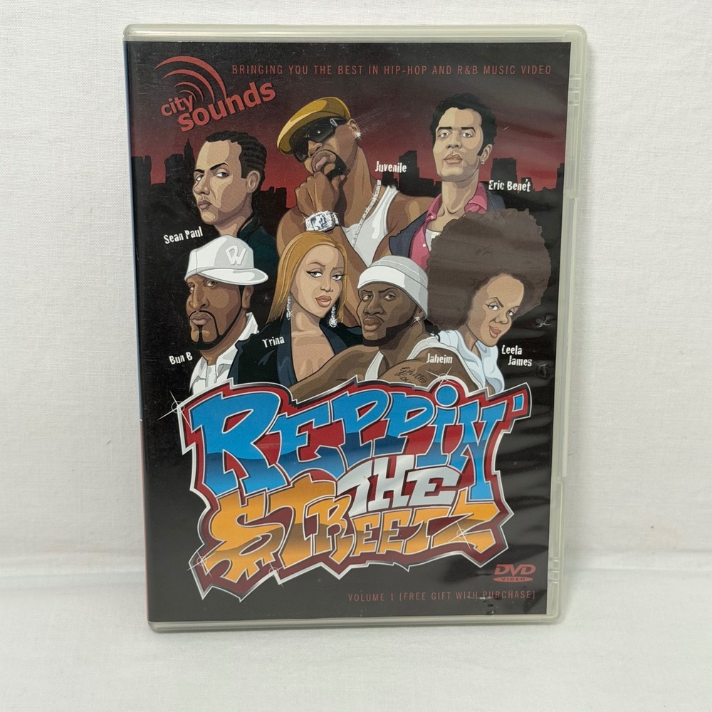 Reppin The Streetz Vol 1 DVD Hip Hop Notorious BIG Sean‎ Paul Juvenile Trina R&B